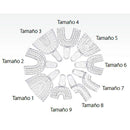 cubetas para imprensión COLTENE,6908 sup/dcha-inf/izq n8 12u.