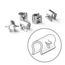 ataches SILVER LINE, sl8 caballito acero inox.25uds