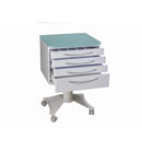 Aparatologia dental economica Carrito Móvil Rc4Z-Glass con Encimera Cristal ZILFOR