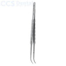 Fórceps Micro 17.5cm curvo 1x2 dientes