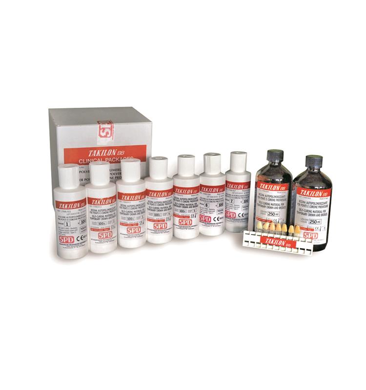 Aparatologia dental economica Resina Auto "Takilon Bb" Provisionales 100Gr Color Numero 6 TAKILON