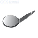 MEGA-espejos bucales planos rodio doble tamaño 4