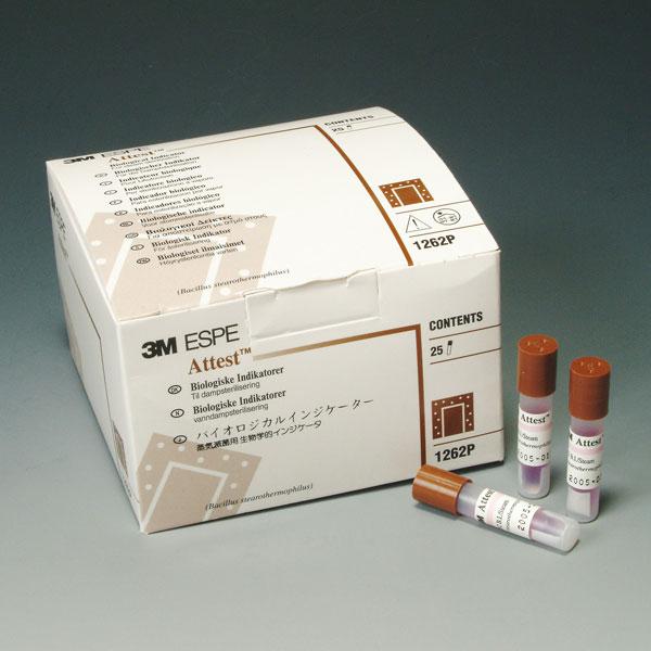 autoclaves para desinfección 3M ESPE, attest indicador biologico 25u. 1262p