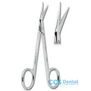 0301-2 Tijera Enc. Angulada Punta Dentada 11.5 cm.