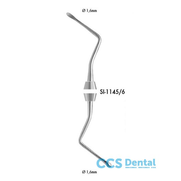 Ls1145/6 Cureta Osea 17cm. Lucas Liquid Steel