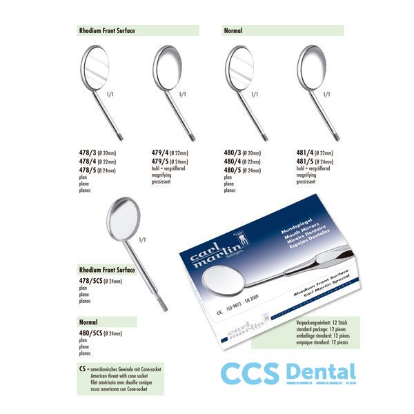 478/5Cs Espejo Nº5 Cone Socket Rhodium 12Uds.