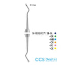 Si-1020/127-128-Bl Excav. 2.1mm. Colori Sil.Azul