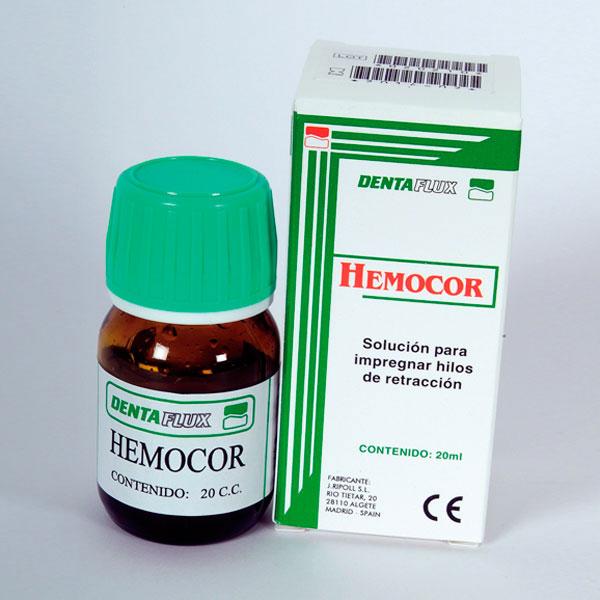 hilos para imprensión DENTAFLUX,hemocor sulfato ferrico 15% 20ml.
