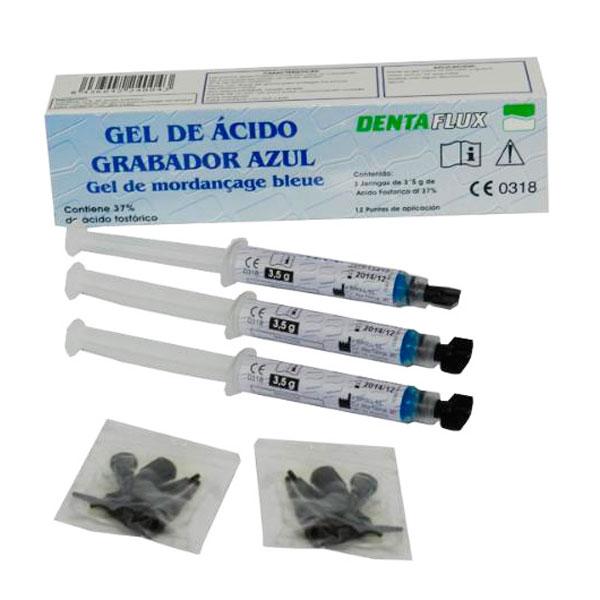 ácidos para obturación DENTAFLUX, gel acido grabador 37% jer. 