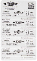 fresas dentales HORICO, 697-016 fg diamante fig.801l 5u