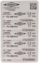 fresas dentales HORICO, 288-014 fg diamante fig.877 5u