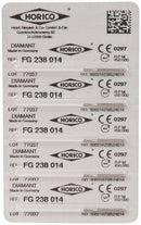 fresas dentales HORICO, 238 fg diamant.fig.830l 5u