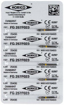 fresas dentales HORICO, 257f-023 fg diamant.fig.368 5u