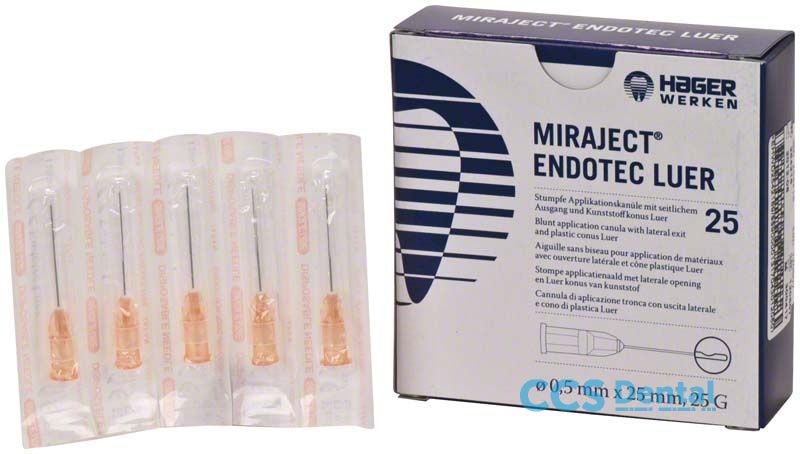 Agujas Miraject Endotec 25G Luer 0.5X25 25U