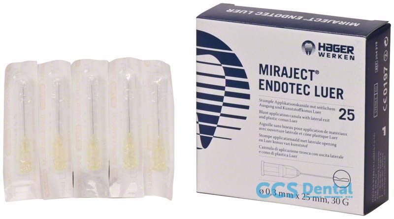 Agujas Miraject Endotec 30G Luer 0.3X25 25U