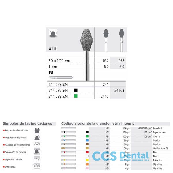 Fg 241/6  811L-037 Fg Diam. Medio 6Uds.