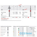 Fg 4135/6 Fissure Shaper 833-013 Fg Diam. Medio 6U