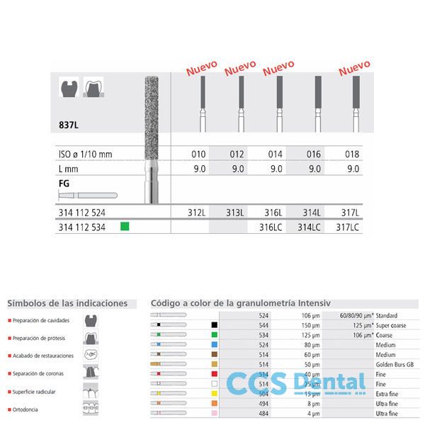 Fg 314L/6  837L-016 Fg Diam. Medio 6Uds.