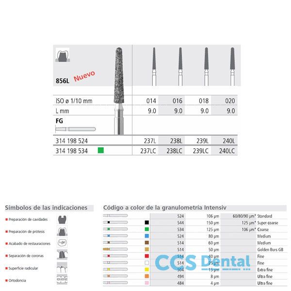 Fg 238L/6  856L-016 Fg Diam. Medio 6Uds.