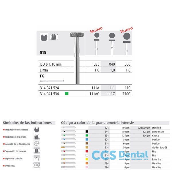 Fg 111/6 C 818-040 Fg Diam. Grueso 6Uds.