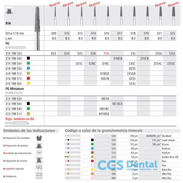 Fg 235/6 Cb 856-019 Fg Diam. S-Grueso 6Uds.