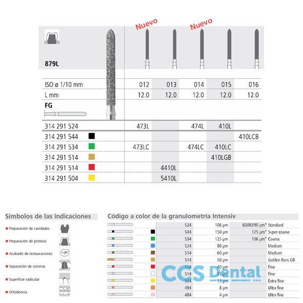 Fg 410L/6 Cb 879L-016 Fg Diam. S-Grueso 6Uds.