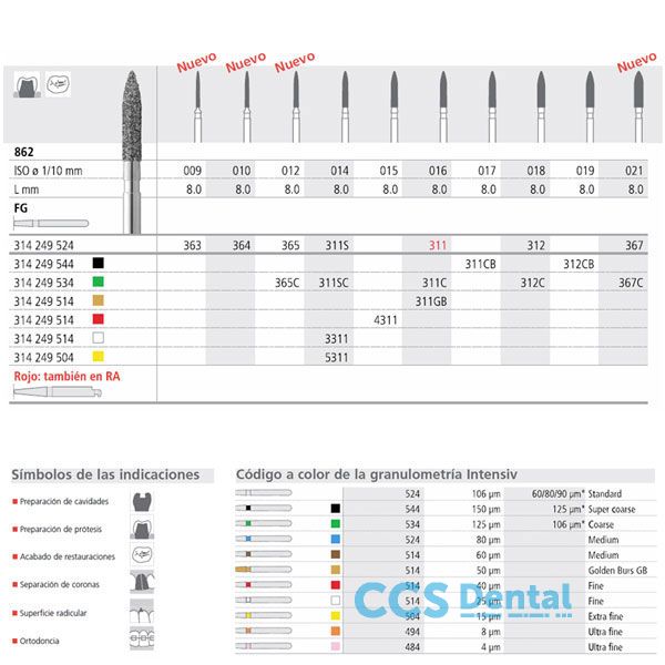 Fg 311/6 Cb 862-017 Fg Diam. S-Grueso 6Uds.