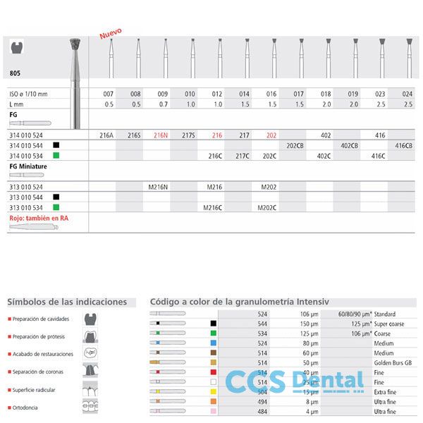 Fg 202/6 Cb 805-017 Fg Diam. S-Grueso 6Uds.