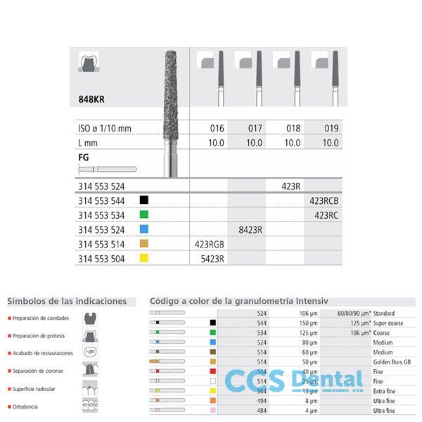 Fg 423R/6 Cb 848Kr-019 Fg Diam. S-Grueso 6Uds.