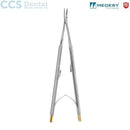 Porta agujas barraquer 160mm curvo TC