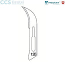 Hoja de bisturí estéril n.12d - 100 pz