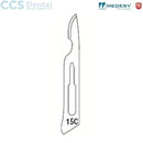 Hoja de bisturí estéril n.15C - 100 pz