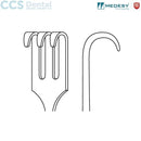 Retractor sharp redondeado