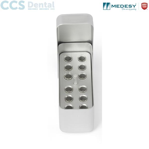 Contenedor para endodoncia aluminio pequeño