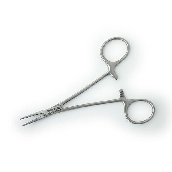 instrumental dental pinzas MEDICALINE, pinza hemostatica halstead-mosquito curva 12.5cm.