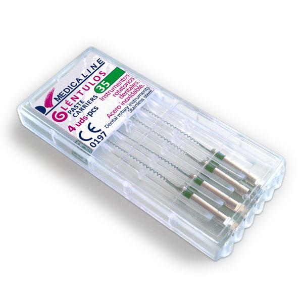 lentulos-rellenadores para endodoncia MEDICALINE, lentulos 25mm.  4u.