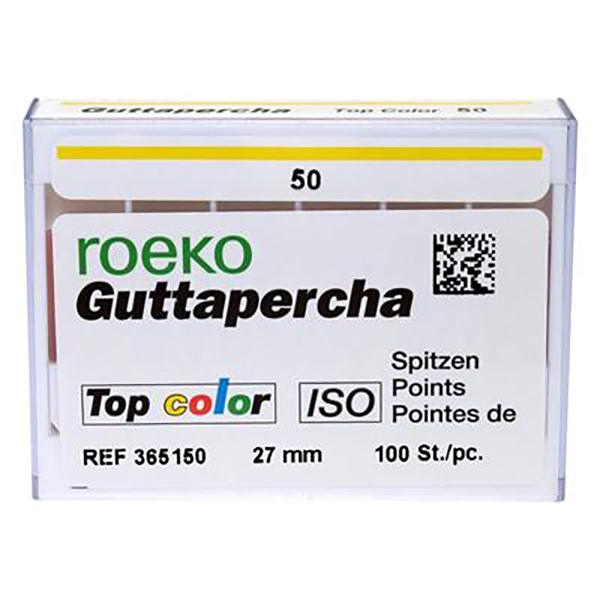 guttapercha para endodoncia ROEKO,gutapercha n.50 - 100u  