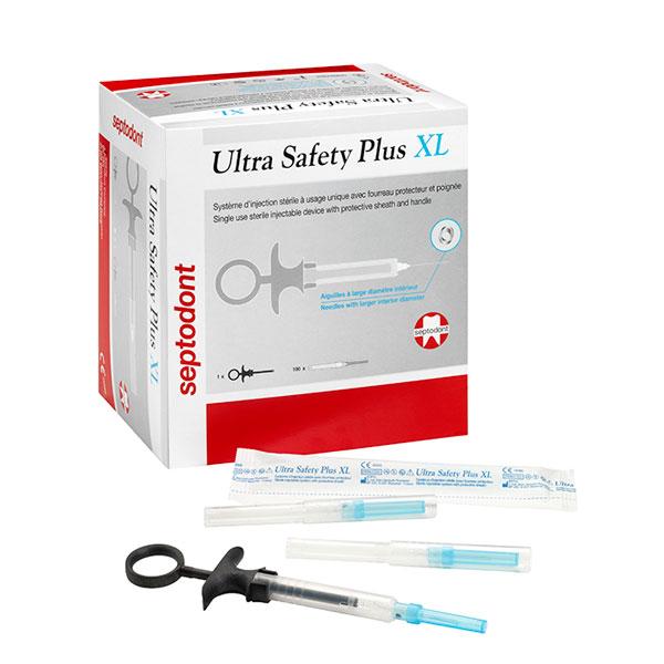 material dental desechable agujas SEPTODONT, agujas ultra safety plus 100u.