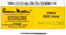 instrumental dental mangos SWANN MORTON, hoja bisturi desechable  esteril sm64 25 und.