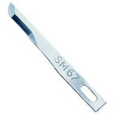 instrumental dental mangos SWANN MORTON, hoja bisturi desechable  esteril sm67 25 und.