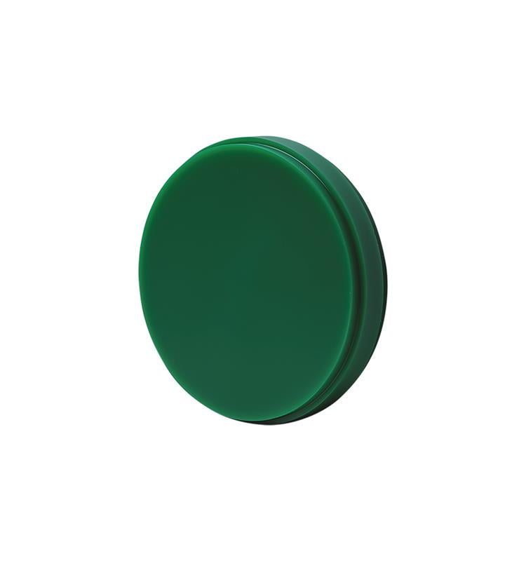 Aparatologia dental economica Cad Cam Disco De Cera (98,5), Verde, Duro, 1 Disco (25Mm) YETI DENTAL