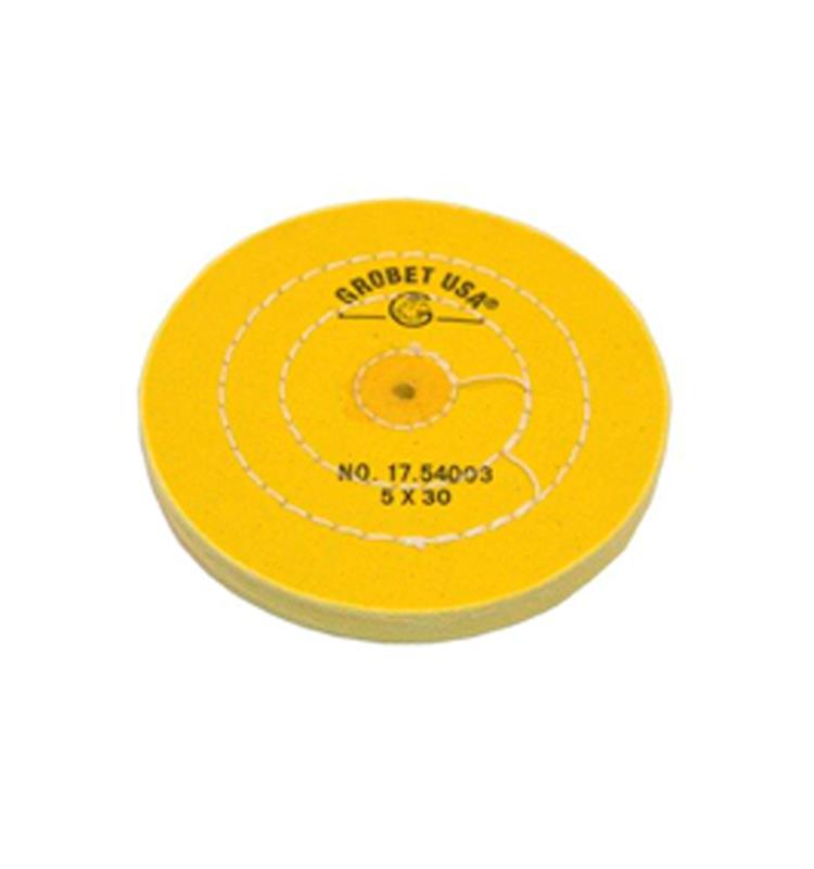 Aparatologia dental economica Disco Grobet Algodon Amarillo 125 Mm. Diam. 30 Hojas (17.54003) GROBET