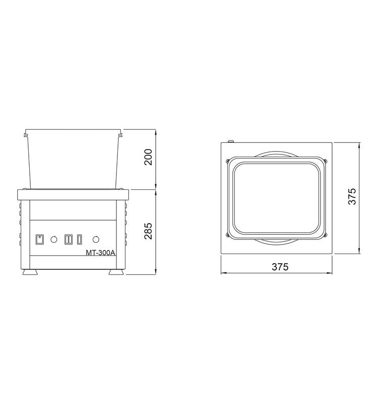 Aparatologia dental economica Pulidora Mag.Estmon Mt-300-A (1Cv) C/Regulador Y Extractor ESTMON